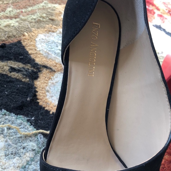 Enzo Angiolini Black Suede Heels - Picture 2 of 5